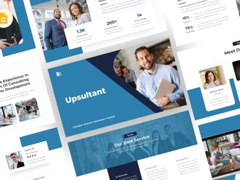 Upsultant - Consultant Google Slides Template KU8893J