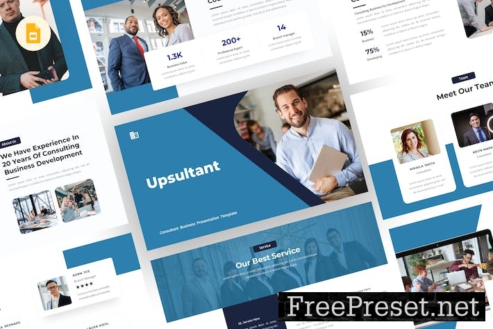 Upsultant - Consultant Google Slides Template KU8893J