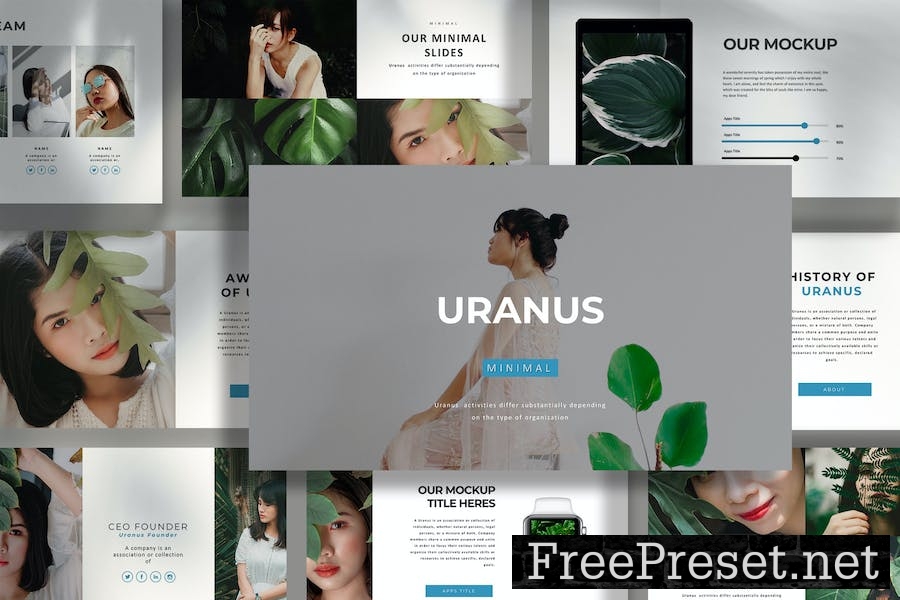 URANUS Google Slides Template CS5T96Y