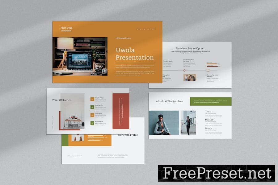 Uwola : Pitch Deck Business Google Slides Template 58HN9ZE