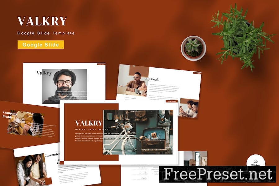 Valkry - Google Slide Template C3T4H3S