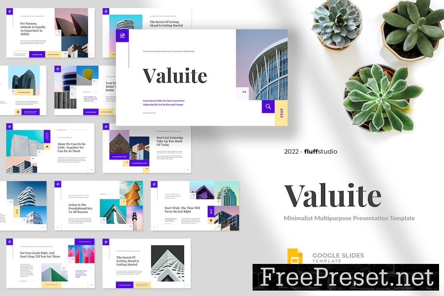 Valuite - Minimalist Google Slides Template KZ6FPNJ