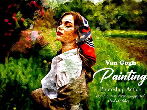 Van Gogh Painting Photoshop Action 10287707