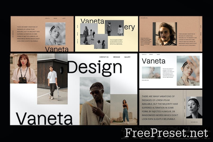 Vaneta - Google Slide Presentation Template KFCFJ6B