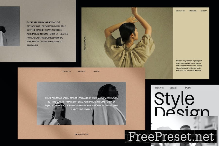 Vaneta - Google Slide Presentation Template KFCFJ6B