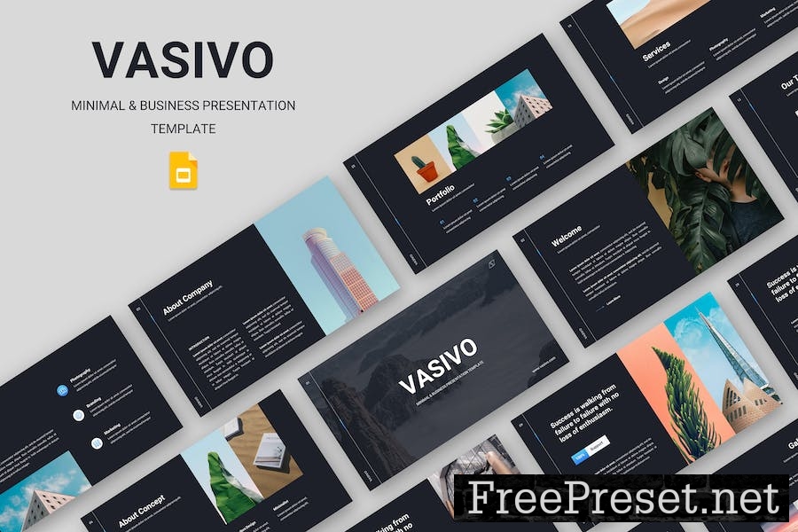 Vasivo - Minimal Creative Business Google Slide SGFUK6R