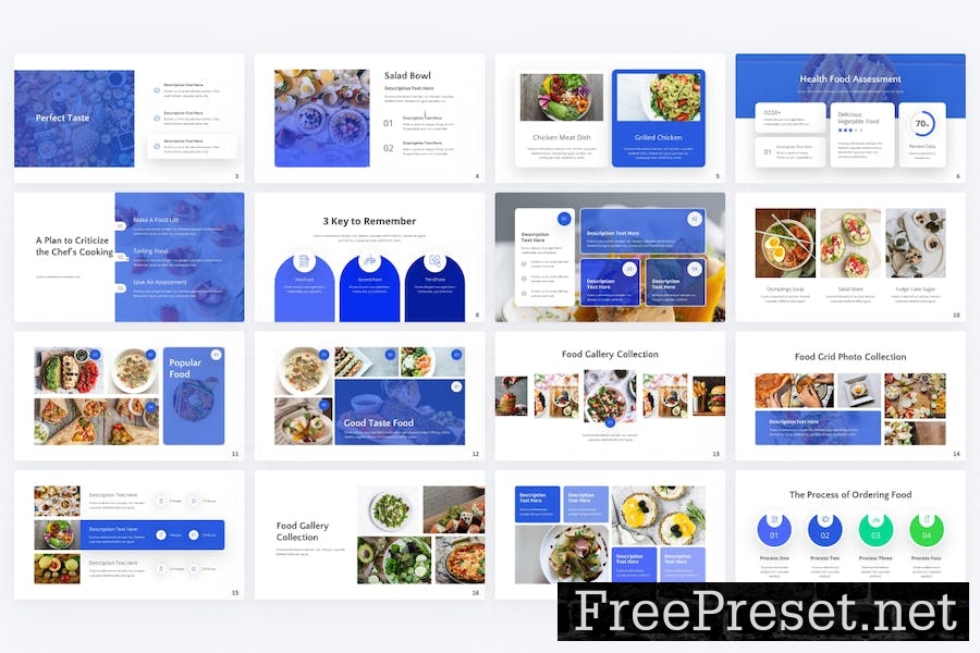 Vegetable Blue Modern Food Google Slides 3LWN3QR