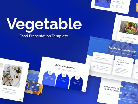 Vegetable Blue Modern Food Google Slides 3LWN3QR