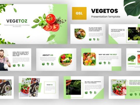 Vegetoz - Healthy Food Google Slides Template EVNL68B