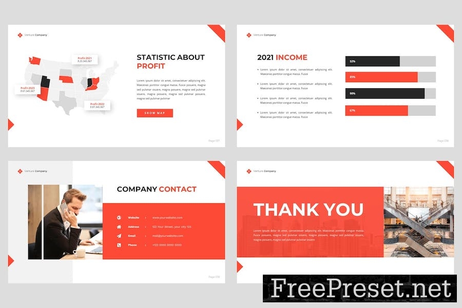 Venture - Business & Startup Google Slide Template 39RKBTD