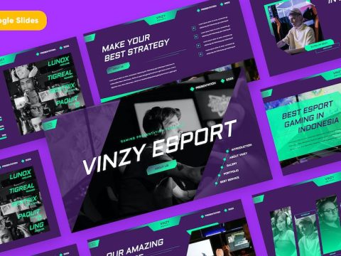 VINZY - Esport & Gaming Google Slides F278JMK