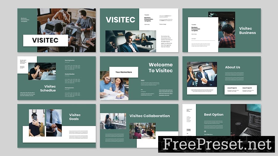 Visitec - Business Presentation Google Slide W27N63H