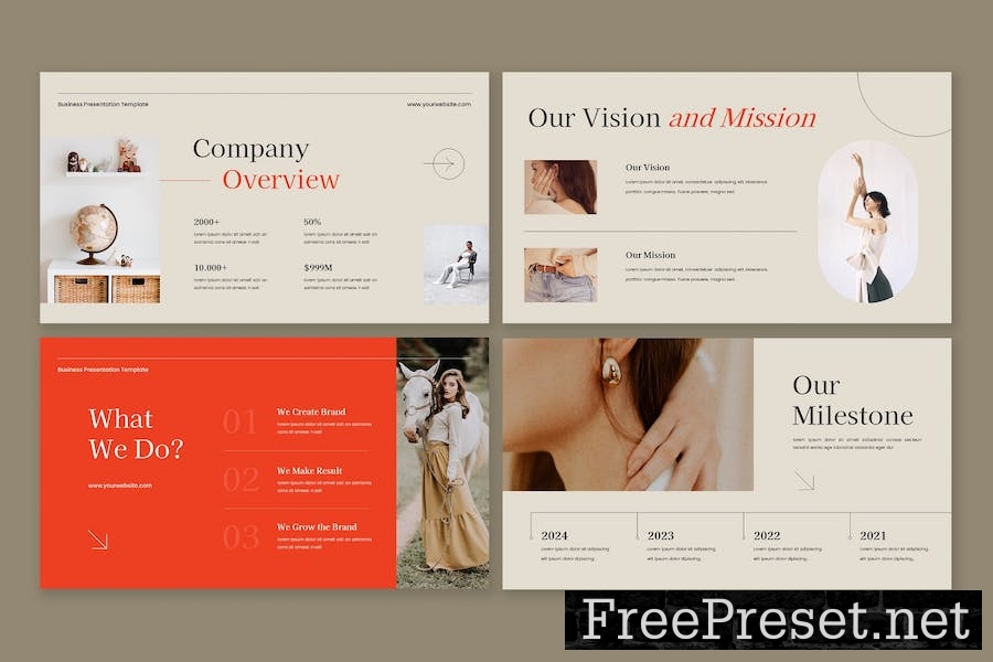 Vivrecasy - Business Plan Google Slide Template K3623RL