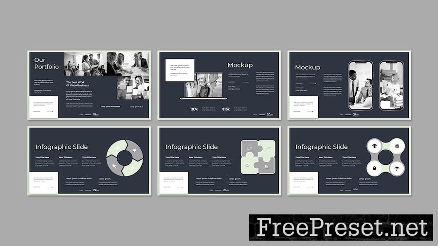 Vixco Business Presentation Google Slide Template HHNGEBR