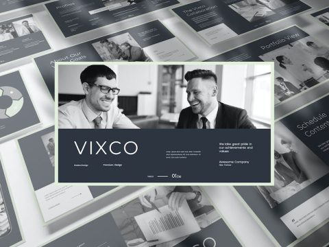 Vixco Business Presentation Google Slide Template HHNGEBR