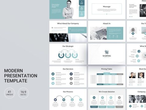 Warping Google Slides Presentation Template M4D8W6Y