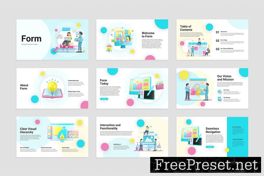 Web Design Slides Presentation Template P4PKYVJ