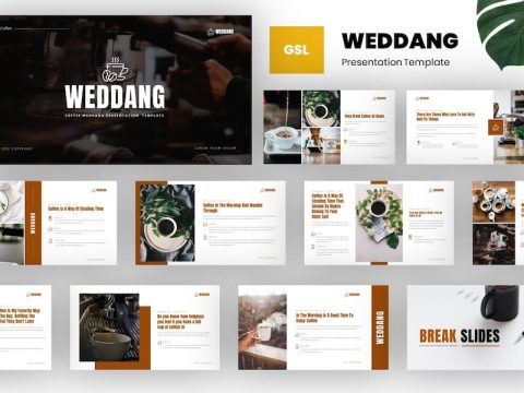 Weddang - Coffe Shop Google Slides Template 282C2EL