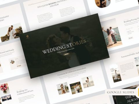 Wedding Stories Google Slides Template FGASQ7Z