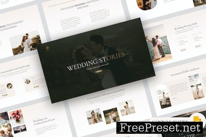 Wedding Stories Google Slides Template FGASQ7Z