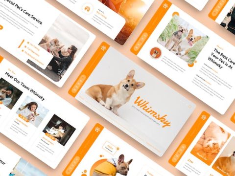 Whimsky - Pets Care Google Slide Template V25WKCA