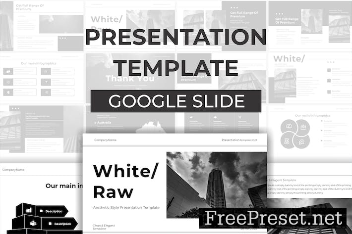 White Raw – Google Slides Presentation Template LHW4ESJ