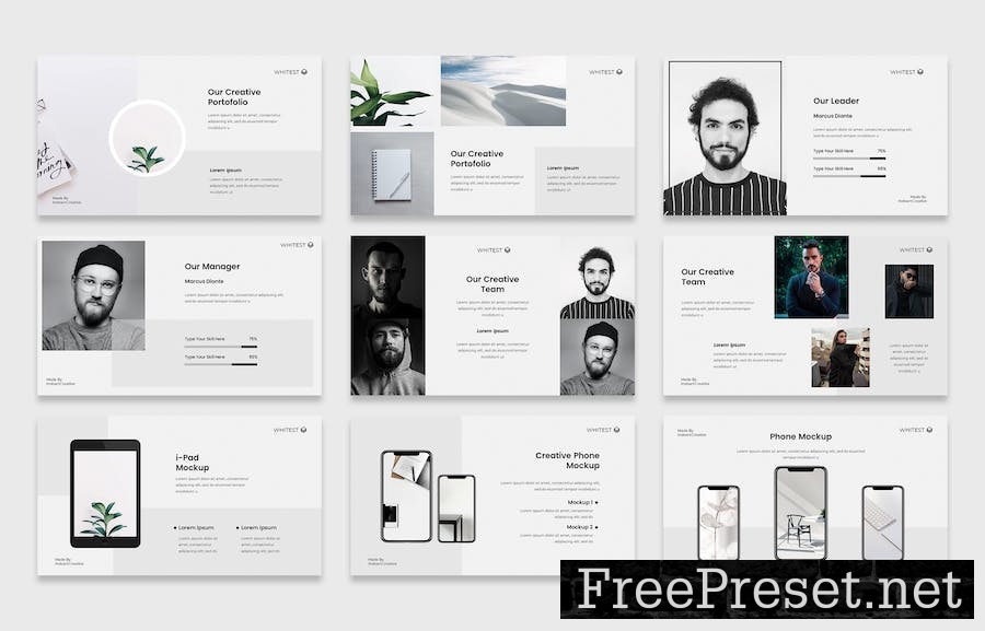 Whitest Creative Business Presentation Template 5WE8Z9A