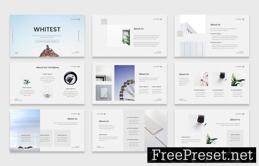 Whitest Creative Business Presentation Template 5WE8Z9A