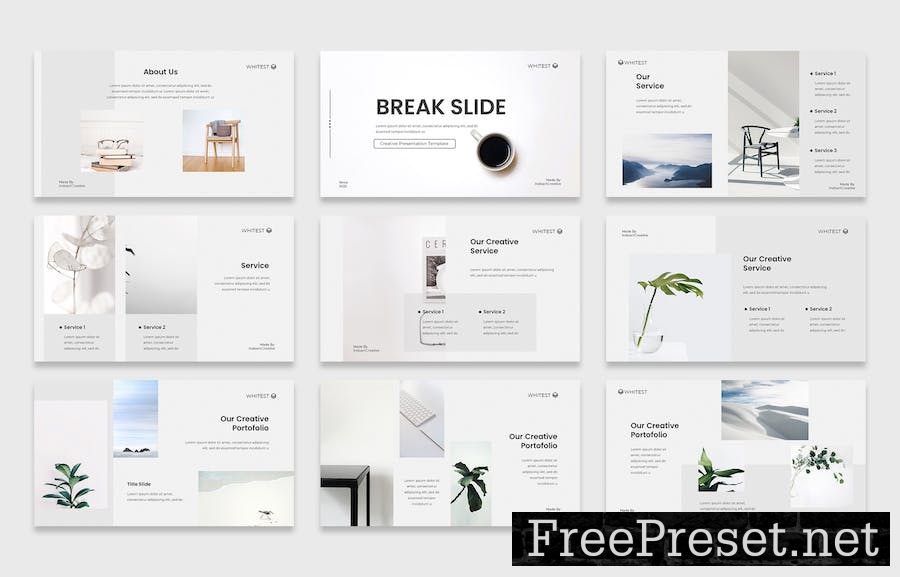 Whitest Creative Business Presentation Template 5WE8Z9A