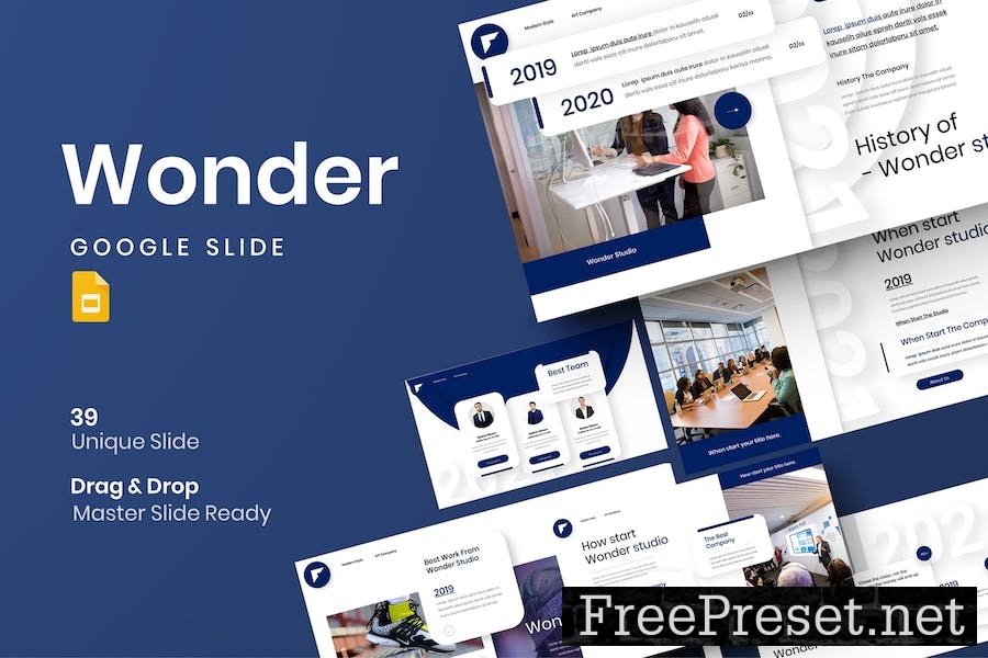 Wonder - Business Google Slide Template YY77G76