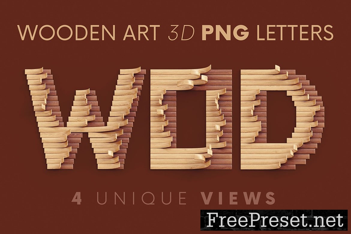 Wooden Art - 3D Lettering 10300096