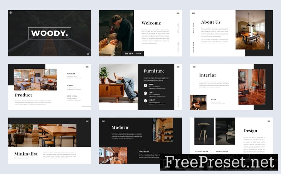 WOODY - Google Slide Presentation Template YTHG6YC