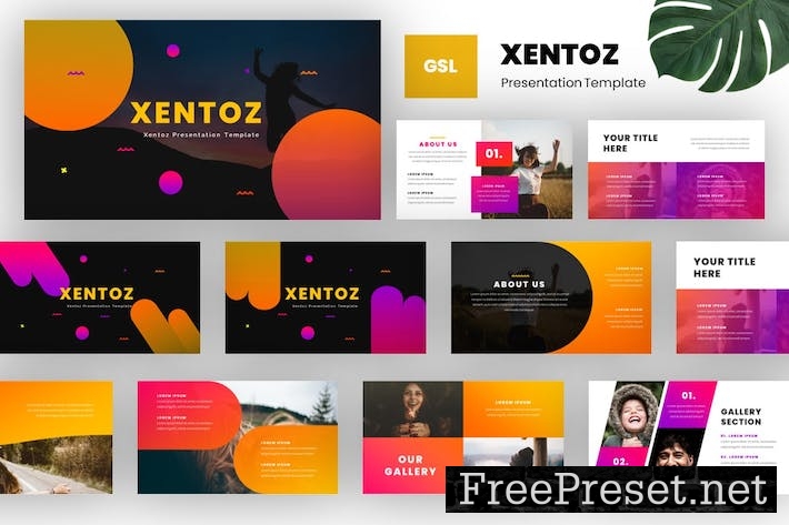 Xentoz - Creative Google Slides Template VJDAZ37