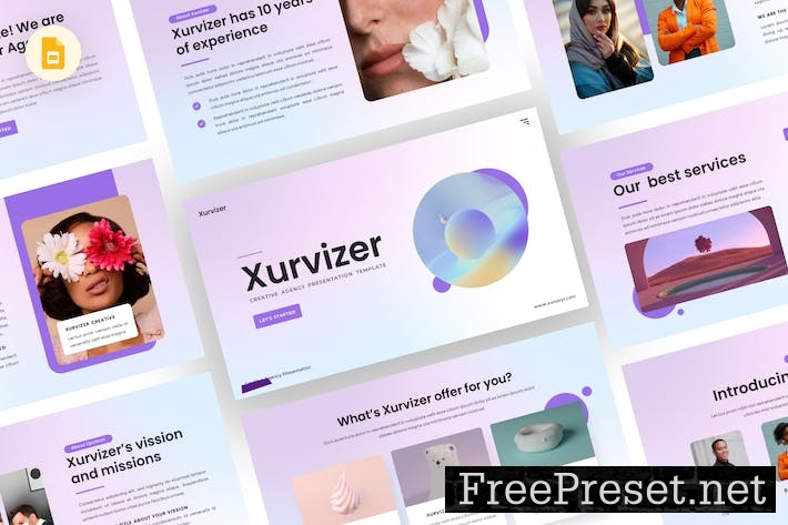 Xurvizer - Creative Google Slides Template 328F47V