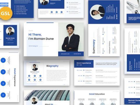 Yourcv - Personal Resume Google Slides 8LACNUD