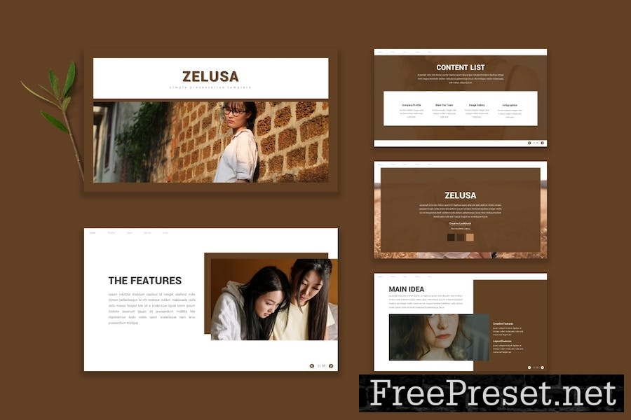 Zelusa - Google Slide Template YUKB2GJ