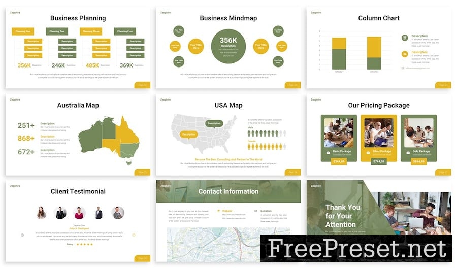 Zepphire - Multipurpose Google Slide Template L4T9J5F