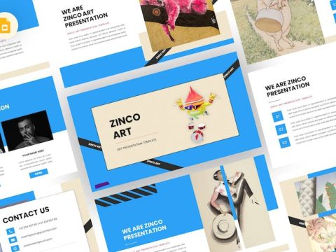 Zinco - Art Google Slides Template 68QRUER