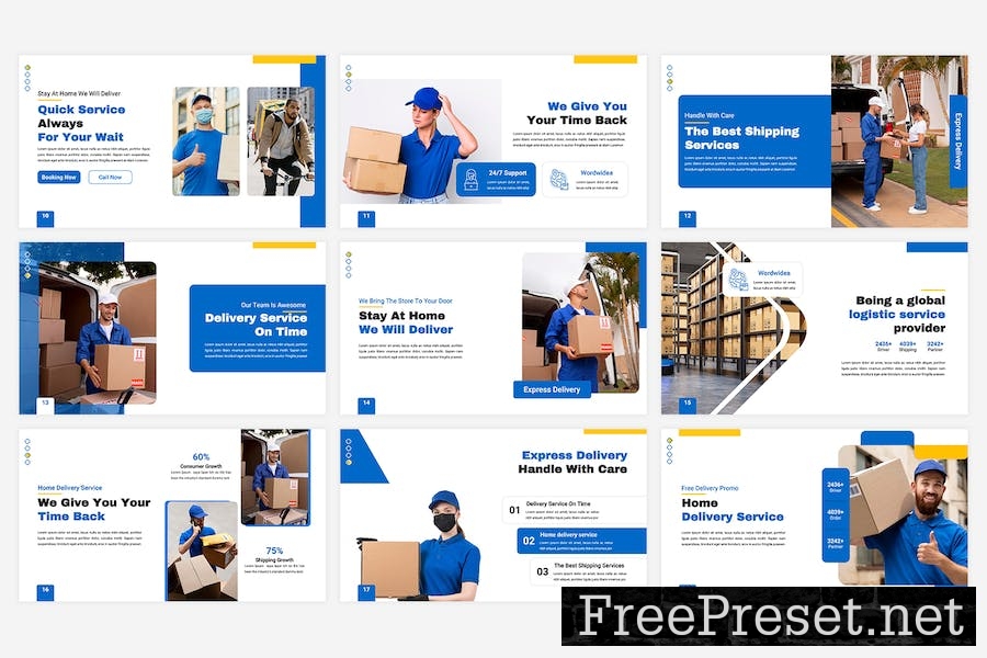 Zuper - Express Delivery Google Slide Template 4KZKJA6