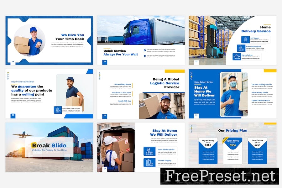 Zuper - Express Delivery Google Slide Template 4KZKJA6