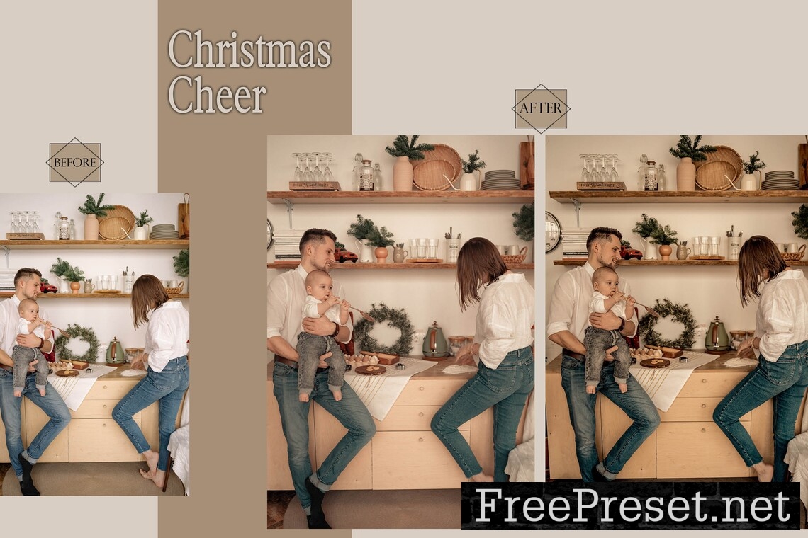 12 Christmas Cheer Lightroom Presets