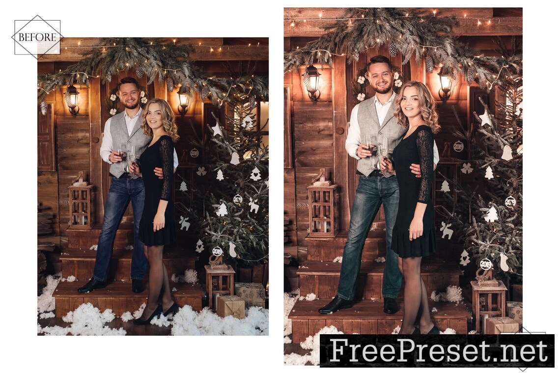 12 Christmas Cheer Lightroom Presets