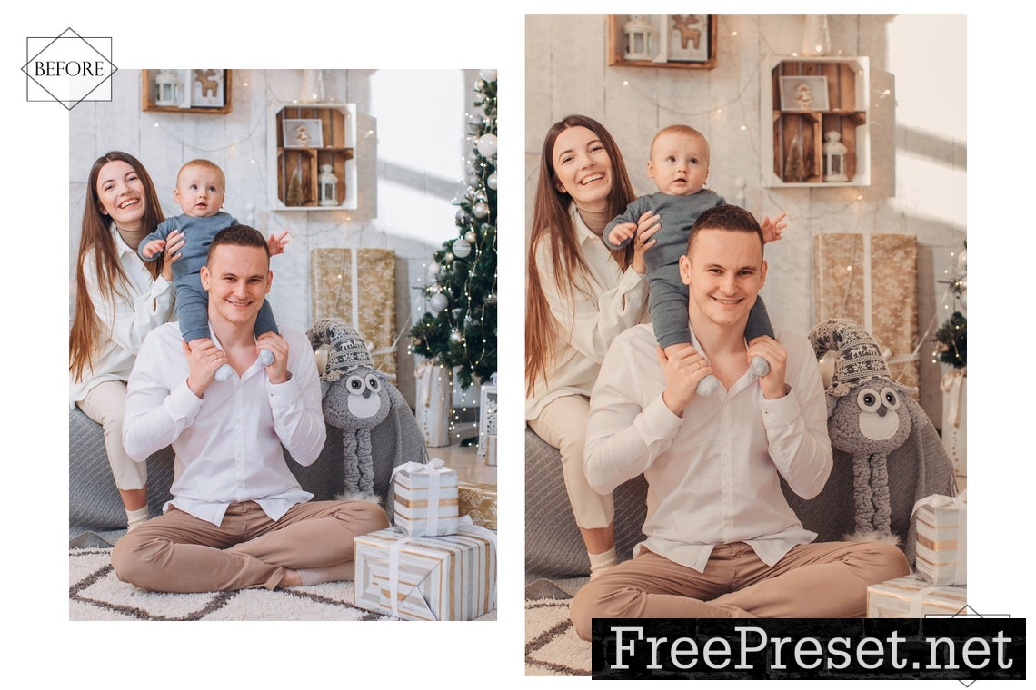 12 Christmas Cheer Lightroom Presets