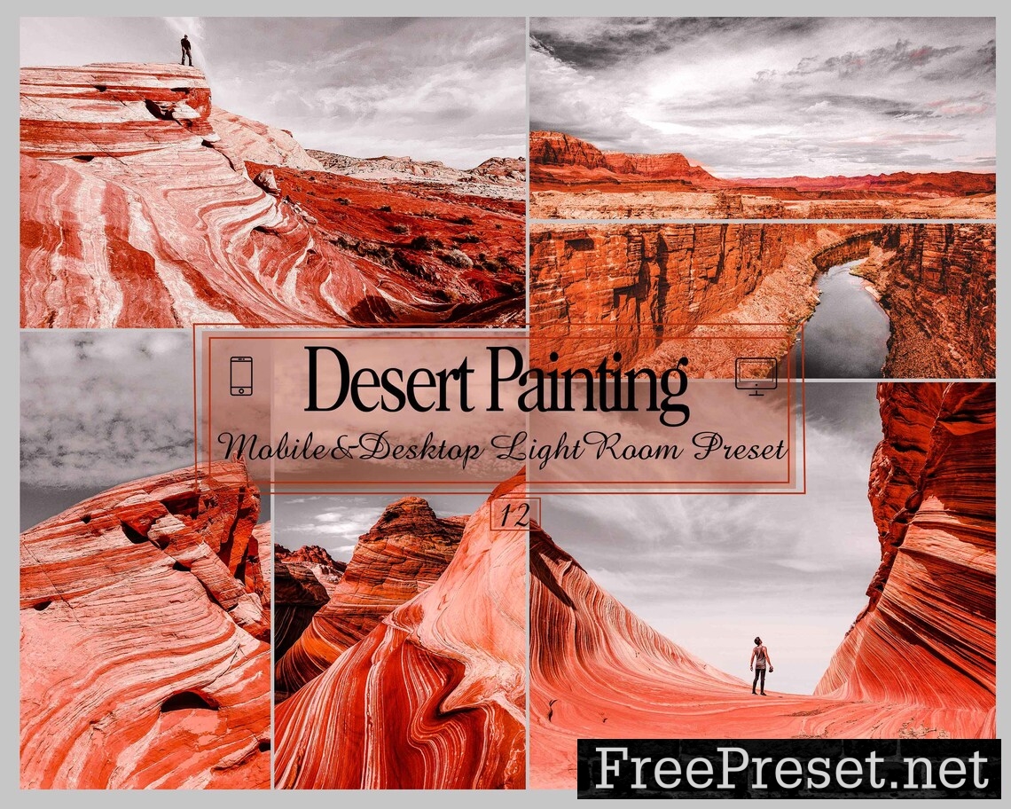 12 Desert Painting Photoshop Actions