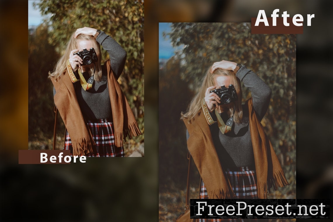 12 Shade of Autumn Lightroom Presets and Actions Ps