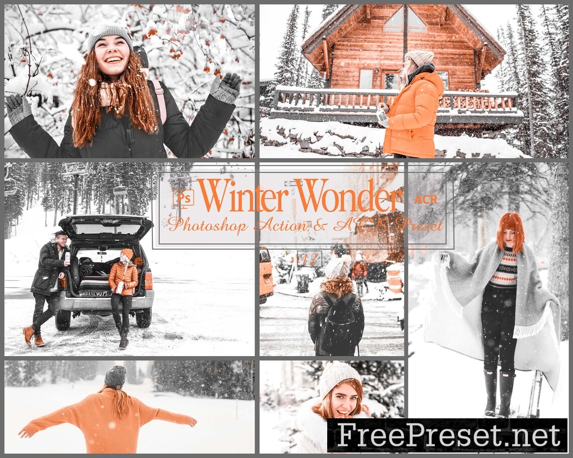 12 Winter Wonder Photoshop Actions