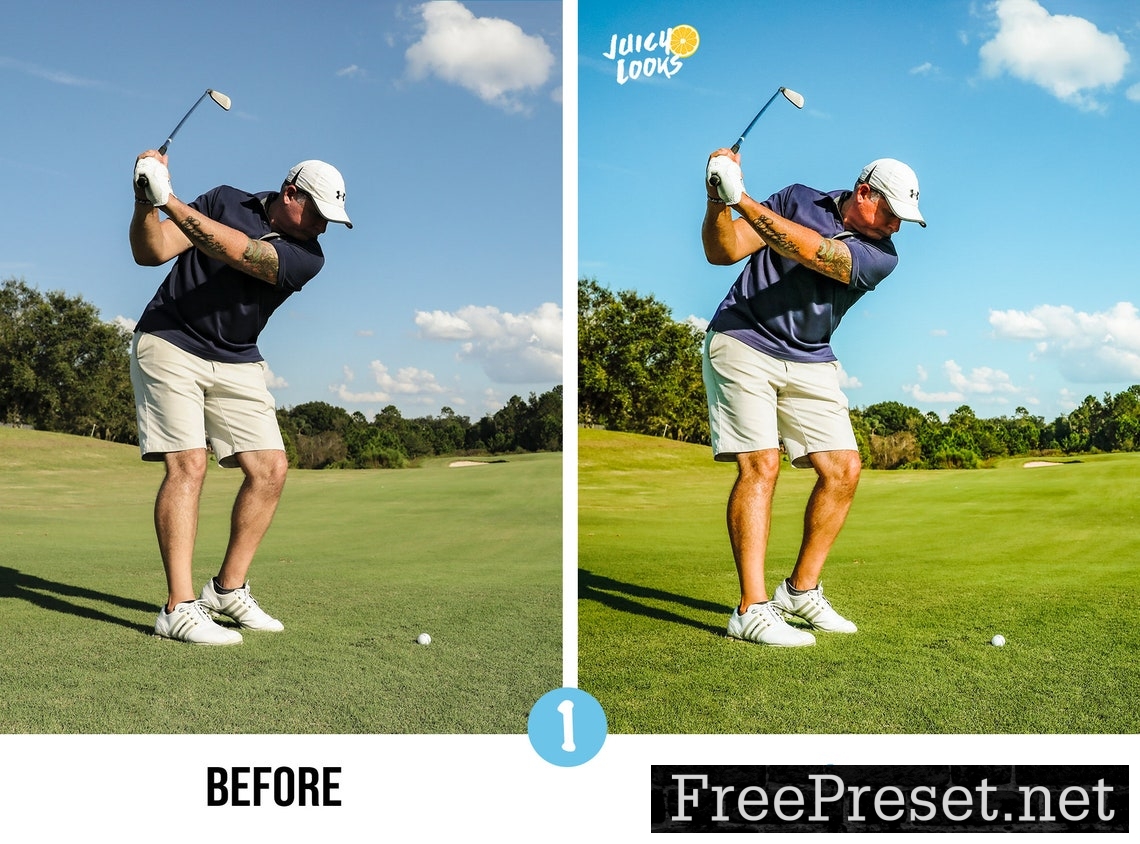 7 Golf Lightroom Presets Photoshop