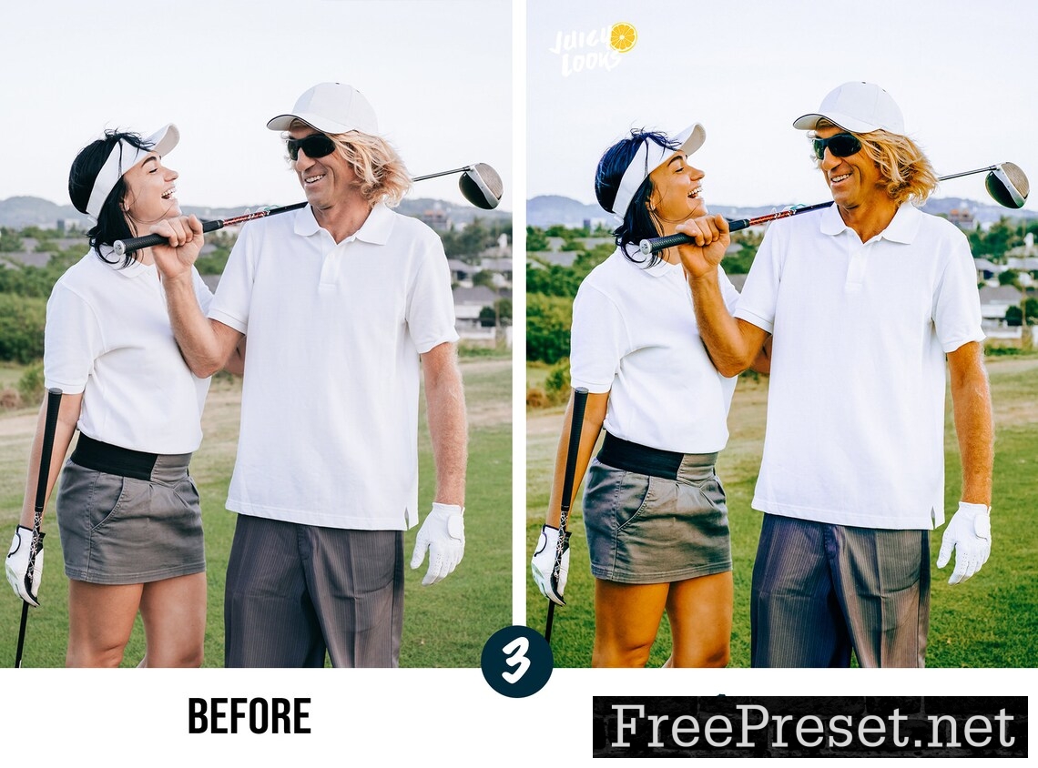 7 Golf Lightroom Presets Photoshop