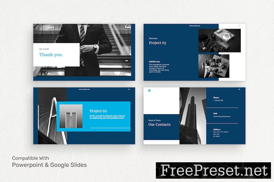 71 Dark Blue - Multipurpose Presentation