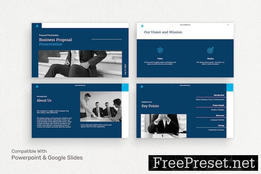 71 Dark Blue - Multipurpose Presentation